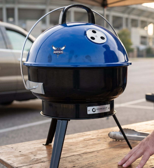 Charlotte Hornets Buzz City kettle grill merchandise concept